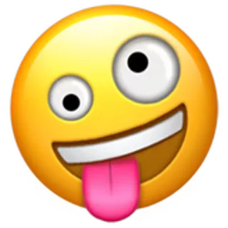 🤪 이모지, 미친, 웃긴, 혀, 얼굴 telegram sticker