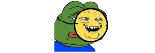 😂 Pepe the Frog Meme, Cultura da internet, Emoji, Reação, Desenho animado telegram sticker
