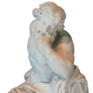 🤔 statue, greek mythology, sculpture, art, marble telegram sticker