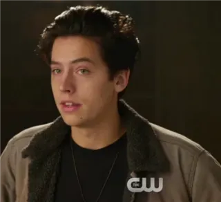 🖤 Jughead Jones Riverdale pessoa, homem, retrato, Riverdale, Jughead Jones telegram sticker
