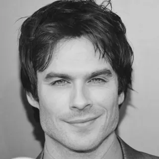 ⚫️ Ian Somerhalder 俳優, 男, 有名人, ポートレート telegram sticker
