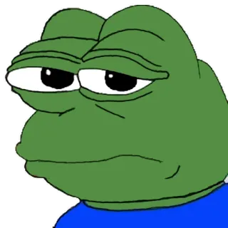 😶 Pepe the Frog pepe, frog, meme, sad, internet meme whatsapp sticker