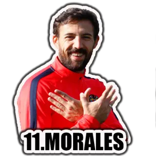 ⚽ 11.MORALES futebol, Morales, jogador, futebol, atleta, esportes telegram sticker