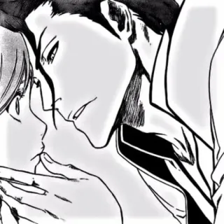 ❤️ 애니메이션, 만화, 로맨스, 커플, 키스, 애정, 사랑, 아트 telegram sticker
