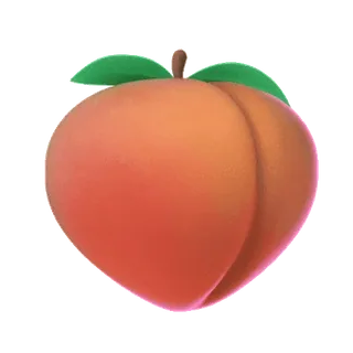 🌟 perzik, fruit, eten, emoji telegram sticker