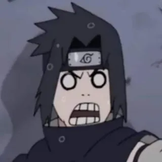 😱 Sasuke Naruto anime, manga, sasuke, naruto, cartoon telegram sticker