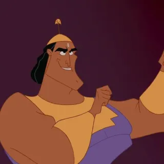 🍂 Kronk The Emperor's New Groove Kronk, Disney, Personaje, El Emperador y sus Locuras telegram sticker