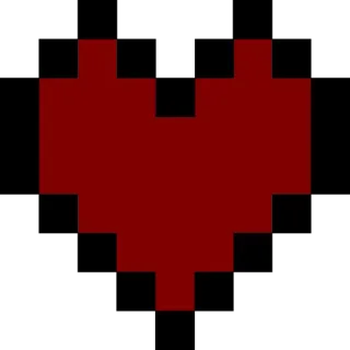 ❤ Undertale Undertale, 픽셀 아트, 하트, 영혼, 비디오 게임 telegram sticker