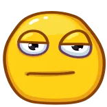 🙄 emoji, mood, yellow, expression, face telegram sticker