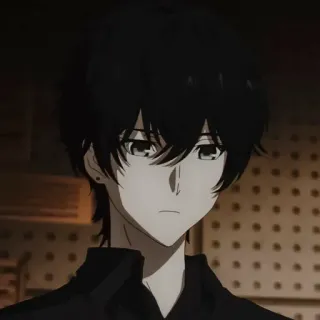 🕳 Anime, Personaje, Pelo Negro, Hombre whatsapp sticker