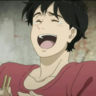 💧 Anime, Feliz, Sonriendo, Personaje, Alegre, Asiático telegram sticker