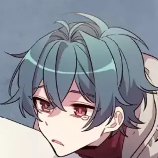 🍭 anime, manga, character, sad, emo, boy whatsapp sticker
