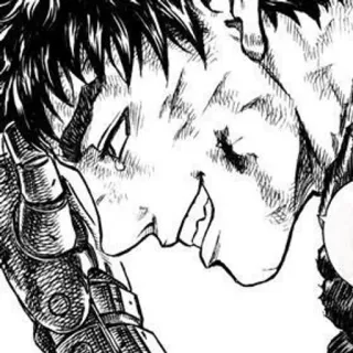 ⚔ Guts Berserk Anime, Manga, Guerrero, Espada, Gore, Fantasía, Oscuro telegram sticker