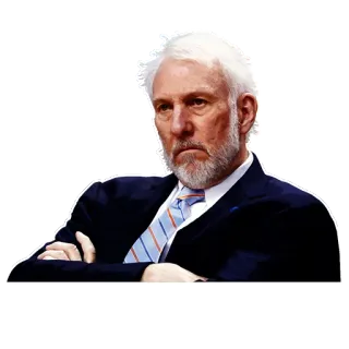 😠 Gregg Popovich Basket, Allenatore, NBA, Gregg Popovich, San Antonio Spurs telegram sticker