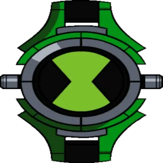 🤩 Ben Tennyson Ben 10 Омнитрикс, Инопланетянин, Часы, Мультфильм telegram sticker