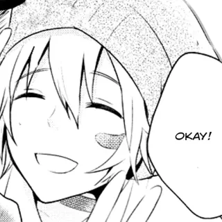 😄 OKAY! Anime, Manga, Dibujos animados, Feliz, Vale telegram sticker