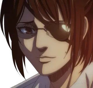 😅 Hanji Zoe Attack on Titan ฮันจิ, ผ่าพิภพไททัน, อนิเมะ, ตัวละคร, มังงะ telegram sticker