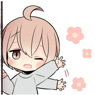 👋 动漫, 可爱, 花, 艺术, 卡哇伊, 贴纸 telegram sticker