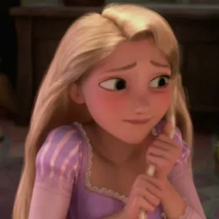 🌻 Rapunzel Tangled putri, Disney, animasi, kartun, rambut panjang telegram sticker
