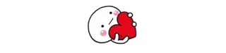 ❤️ carino, personaggio, cuore, amore, cartone animato telegram sticker