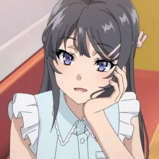🐇 Anime, Fille, Mignon, Écolière, Expression telegram sticker