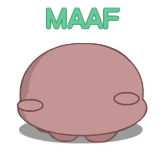 💗 MAAF maaf, lo siento, disculpa, dibujos animados, lindo telegram sticker