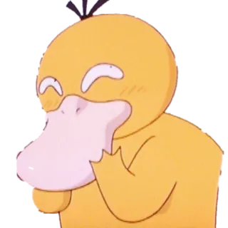 😆 Psyduck Pokemon Псидак, Покемон, Утка, Аниме, Мультфильм telegram sticker