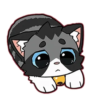 🥺 cat, kitten, cute, pet, animal, sad whatsapp sticker