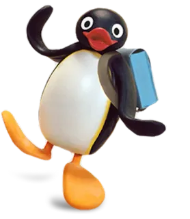 😀 Pingu pingüino, dibujos animados, animado, personaje, lindo whatsapp sticker