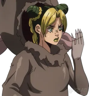🤭 Jolyne Cujoh JoJo's Bizarre Adventure jojo, anime, jolyne, cujoh, jojos bizarre adventure, stone ocean, character telegram sticker