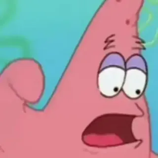 🔐 Patrick Star SpongeBob SquarePants patrick star, spongebob, cartoon character, funny, shocked, tv show, animated, meme telegram sticker