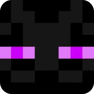 🔳 minecraft, ender, mắt, trò chơi điện tử, pixel art telegram sticker
