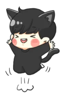 😄 kucing, lucu, hewan, kawaii, ceria, bahagia whatsapp sticker