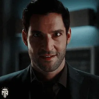 🥃 Lucifer Morningstar Lucifer 루시퍼, 루시퍼 모닝스타, 톰 엘리스, TV 시리즈, 악마, Fox, 넷플릭스 whatsapp sticker