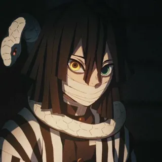 🐍 Iguro Obanai Demon Slayer อนิเมะ, ดาบพิฆาตอสูร, มังงะ, อิกุโระ โอบาไน, เสาหลักงู telegram sticker