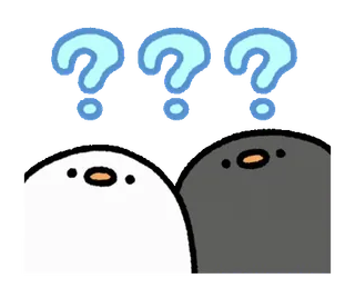 🐣 ??? pertanyaan, burung, lucu, imut, stiker telegram sticker
