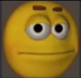 😐 Emoji, Cara, Amarillo, Expresión, Meme, Cultura de internet whatsapp sticker