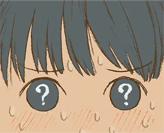 ❓ confusion, anime, manga, points d'interrogation, expression, émotion whatsapp sticker