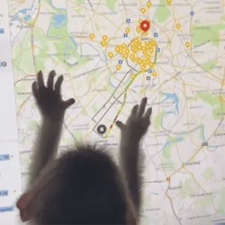 🗺 map, monkey, animals, geography, points, coordinates whatsapp sticker