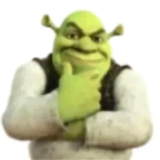 👍 Shrek Shrek, ogre, dreamworks, cartoon, character, movie telegram sticker