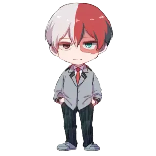 😎 Shoto Todoroki My Hero Academia Anime, Manga, Chibi, My Hero Academia, Shoto Todoroki telegram sticker