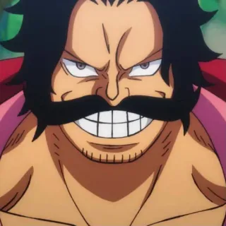 😁 Gol D. Roger One Piece Gol D. Roger, One Piece, Anime, Pirate, Manga, Personnage telegram sticker