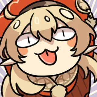 😄 Klee Genshin Impact klee, genshin impact, anime, video game, fan art, funny telegram sticker
