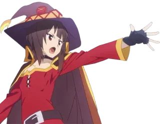 😠 Megumin Konosuba Anime, Magicien, Magie, Konosuba, Megumin whatsapp sticker