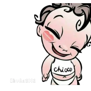 💋 chicco baby, cartoon, kuss, kind, süß, chicco telegram sticker