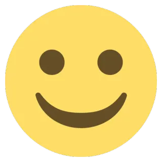 ☺️ Emoji, Smiley, Gesicht, Gelb, Fröhlich, Einfach whatsapp sticker