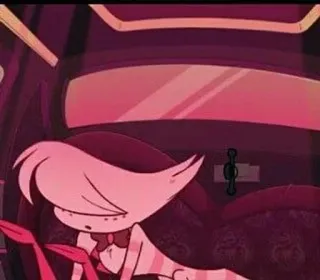 💝 Angel Dust Hazbin Hotel cartone animato, personaggio, animazione telegram sticker