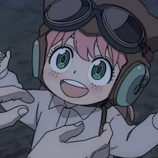 🧸 Anya Forger Spy x Family аниме, spy x family, аня форджер, мило, девушка, мультфильм telegram sticker