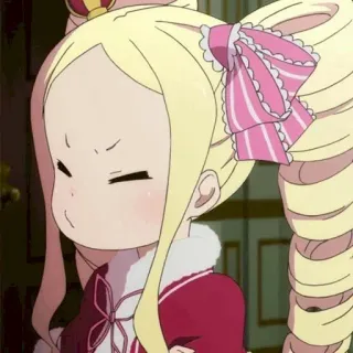 🎐 Beatrice Re:Zero anime, manga, cartoon, character, girl, Re:Zero, Beatrice telegram sticker
