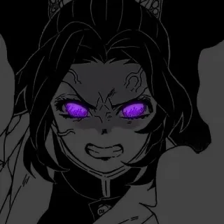 😊 Shinobu Kocho Demon Slayer Anime, Demon Slayer, Shinobu Kocho, Manga, Boos, Paarse ogen, Personage telegram sticker